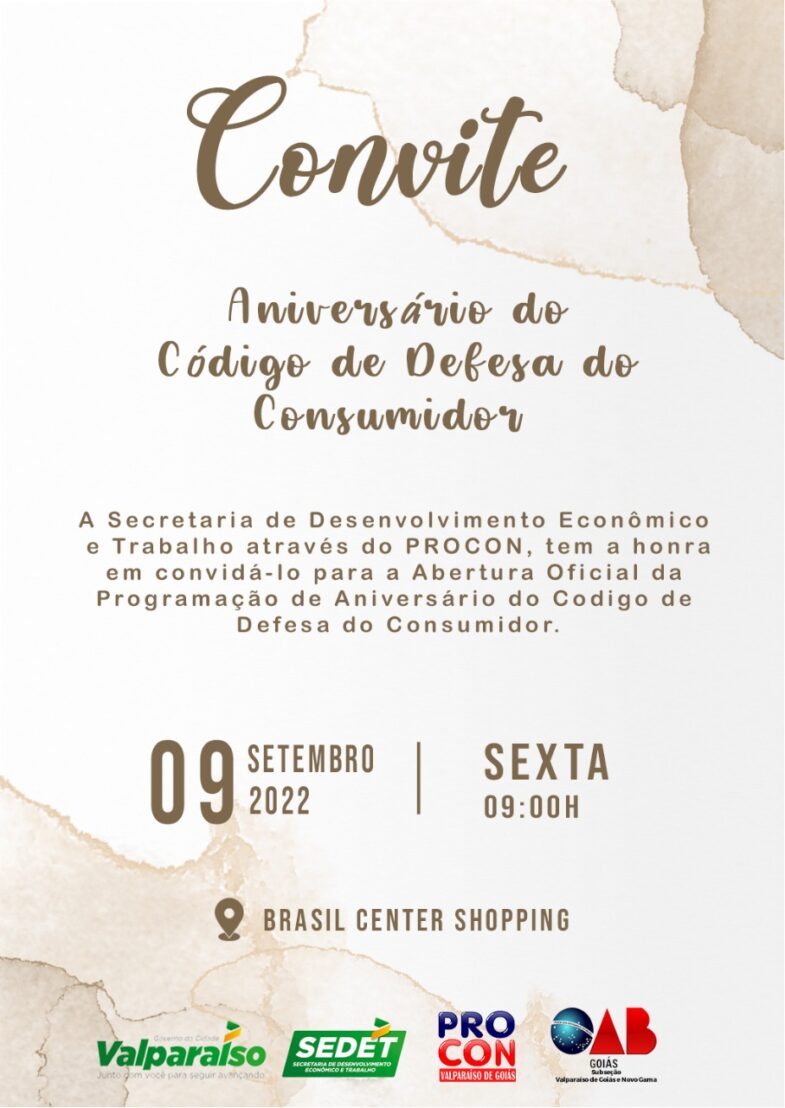 SECRETARIA DE DESENVOLVIMENTO ECONÔMICO E TRABALHO CELEBRA ANIVERSÁRIO DO CÓDIGO DE DEFESA DO CONSUMIDOR EM VALPARAÍSO